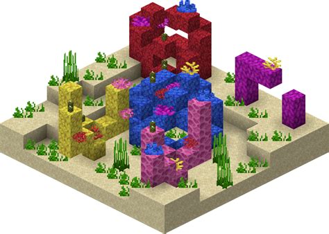Coral blocks are purely decorative. . Coral blocks minecraft